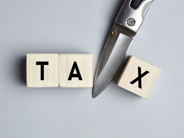 Symbol of cutting high property taxes, reflecting Tax Cutter’s property tax protest and savings for Texas homeowners.