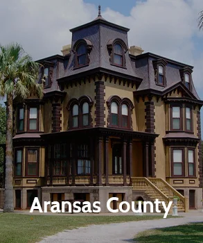 Historic Victorian-style house in Aransas County, showcasing the county's rich architectural heritage.