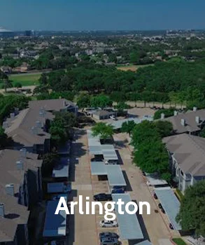 Arlington city view with suburban neighborhoods and green spaces, highlighting the city’s growth and the need for property owners to address rising tax assessments.
