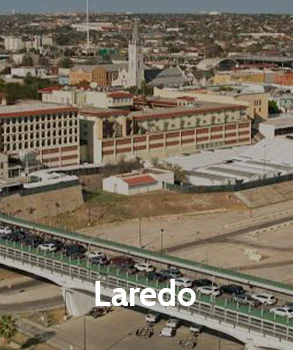 Laredo cityscape with highways and commercial areas, reflecting the growing economy and the rising property taxes property owners may encounter.